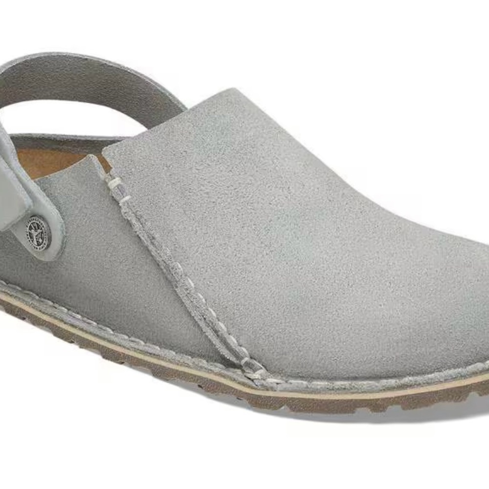 Birkenstock Gray Suede Mules - Picture 4 of 6